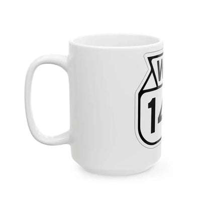 WIS 145 1949 (Wisconsin) (Road Sign) White Coffee Mug - Go Mug Yourself
