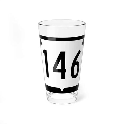 WIS 146 (Wisconsin) (Road Sign) Pint Glass 16oz 16oz - Go Mug Yourself