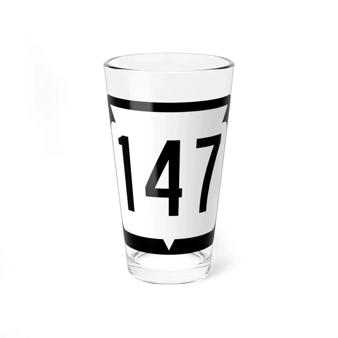 WIS 147 (Wisconsin) (Road Sign) Pint Glass 16oz 16oz - Go Mug Yourself