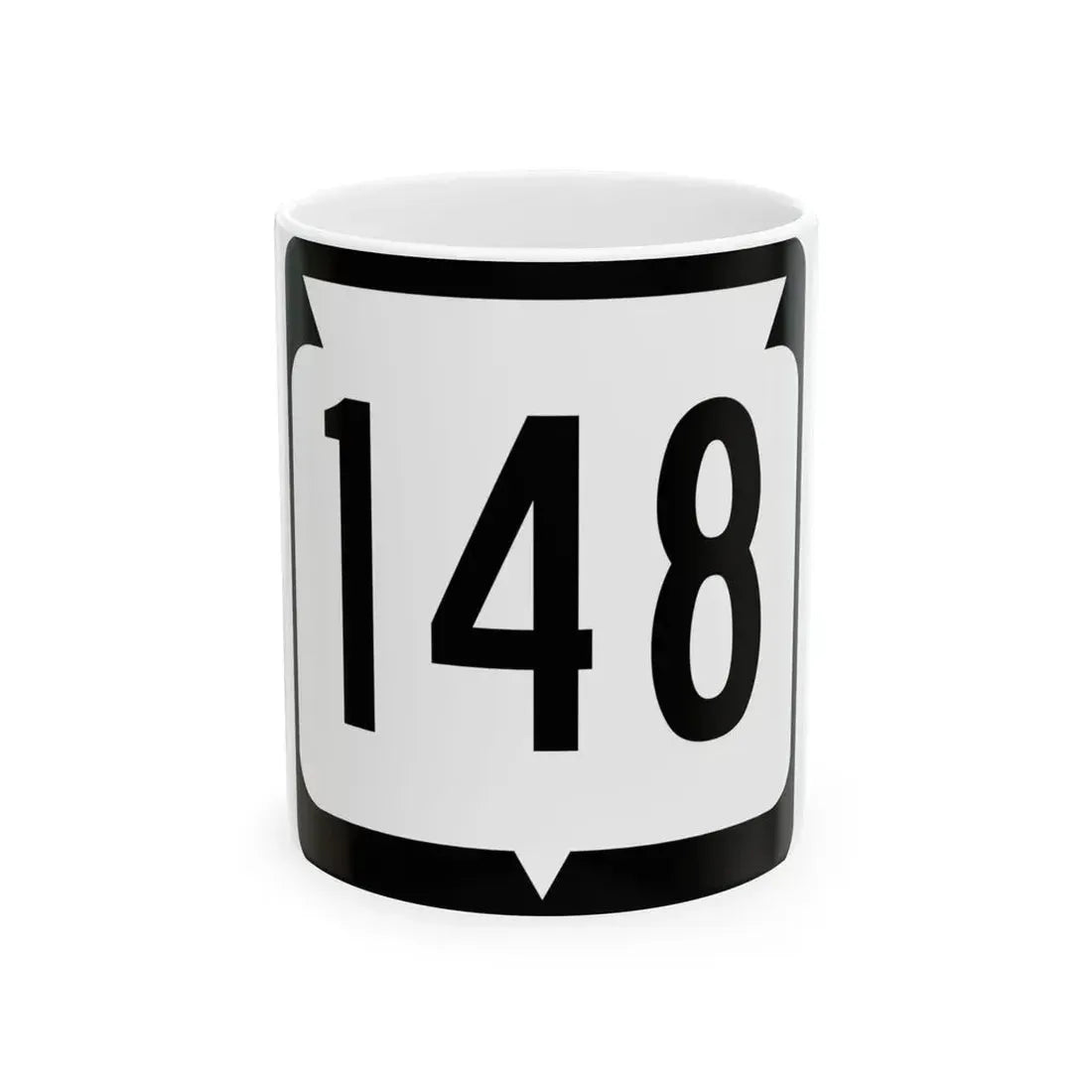 WIS 148 (Wisconsin) (Road Sign) White Coffee Mug 11oz - Go Mug Yourself