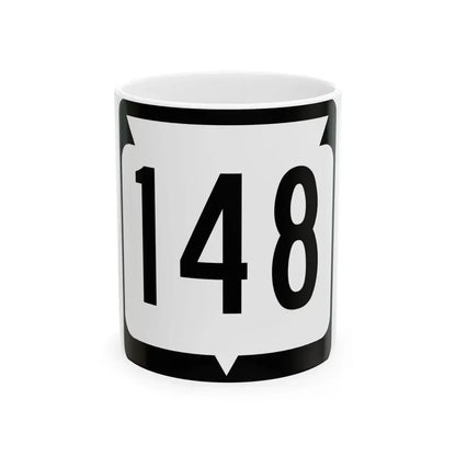 WIS 148 (Wisconsin) (Road Sign) White Coffee Mug 11oz - Go Mug Yourself