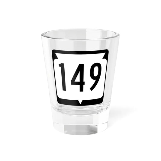 WIS 149 (Wisconsin) (Road Sign) Shot Glass 1.5oz 1.5oz - Go Mug Yourself