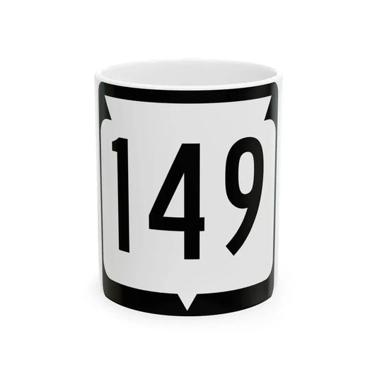 WIS 149 (Wisconsin) (Road Sign) White Coffee Mug 11oz - Go Mug Yourself