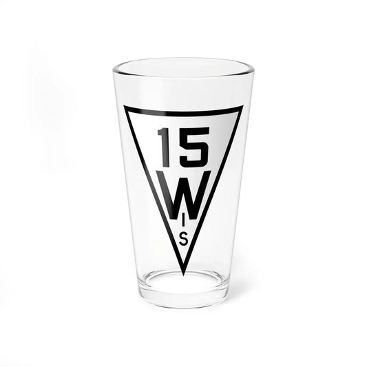 WIS 15 1927 (Wisconsin) (Road Sign) Pint Glass 16oz 16oz - Go Mug Yourself