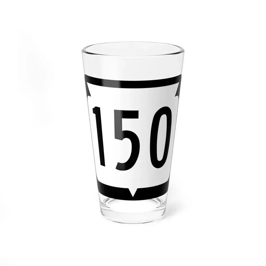 WIS 150 (Wisconsin) (Road Sign) Pint Glass 16oz 16oz - Go Mug Yourself