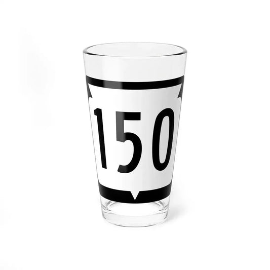 WIS 150 (Wisconsin) (Road Sign) Pint Glss 16oz 16oz - Go Mug Yourself