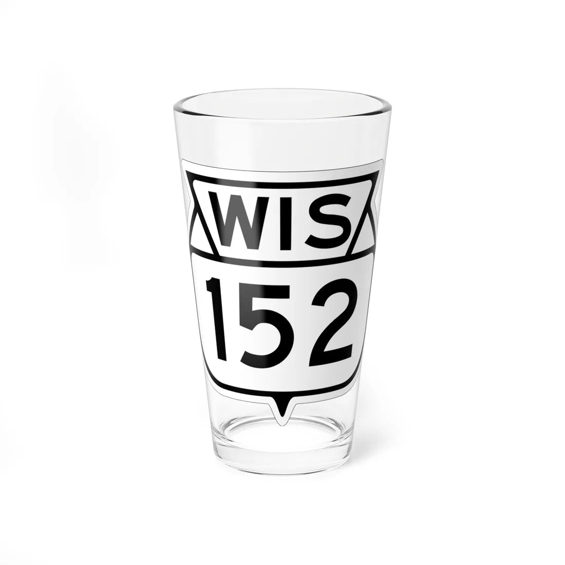 WIS 152 1949 (Wisconsin) (Road Sign) Pint Glss 16oz 16oz - Go Mug Yourself