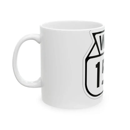 WIS 152 1949 (Wisconsin) (Road Sign) White Coffee Mug - Go Mug Yourself