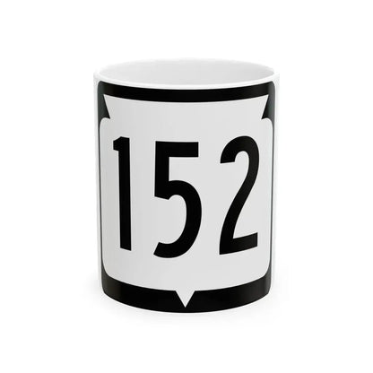 WIS 152 (Wisconsin) (Road Sign) White Coffee Mug 11oz - Go Mug Yourself