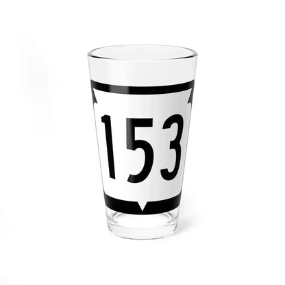 WIS 153 (Wisconsin) (Road Sign) Pint Glass 16oz 16oz - Go Mug Yourself