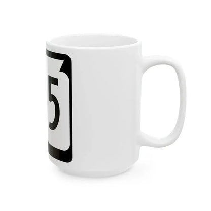 WIS 155 (Wisconsin) (Road Sign) White Coffee Mug - Go Mug Yourself