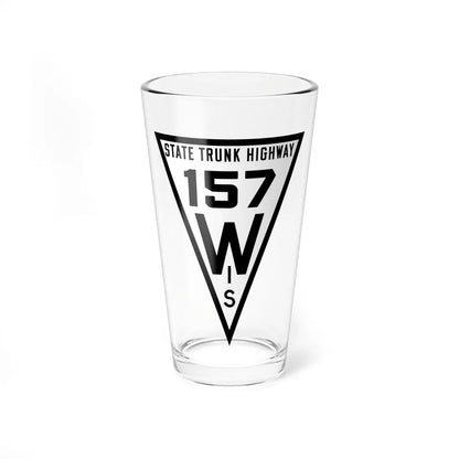 WIS 157 1919 (Wisconsin) (Road Sign) Pint Glss 16oz 16oz - Go Mug Yourself