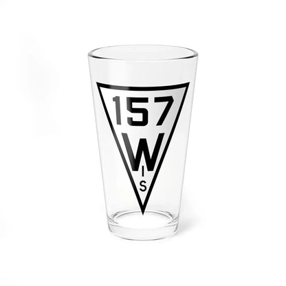 WIS 157 1927 (Wisconsin) (Road Sign) Pint Glass 16oz 16oz - Go Mug Yourself