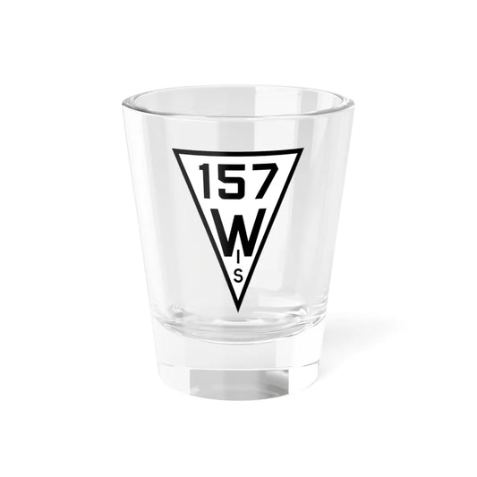 WIS 157 1927 (Wisconsin) (Road Sign) Shot Glass 1.5oz 1.5oz - Go Mug Yourself