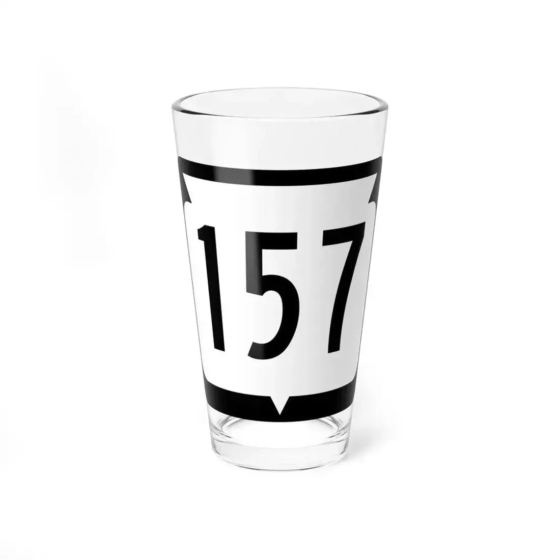 WIS 157 (Wisconsin) (Road Sign) Pint Glass 16oz 16oz - Go Mug Yourself
