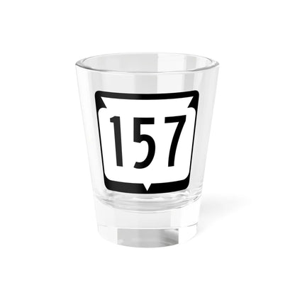 WIS 157 (Wisconsin) (Road Sign) Shot Glass 1.5oz 1.5oz - Go Mug Yourself