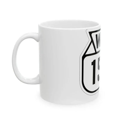 WIS 158 1938 (Wisconsin) (Road Sign) White Coffee Mug - Go Mug Yourself