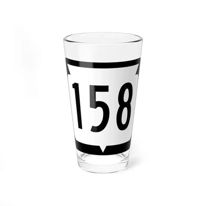 WIS 158 (Wisconsin) (Road Sign) Pint Glass 16oz 16oz - Go Mug Yourself