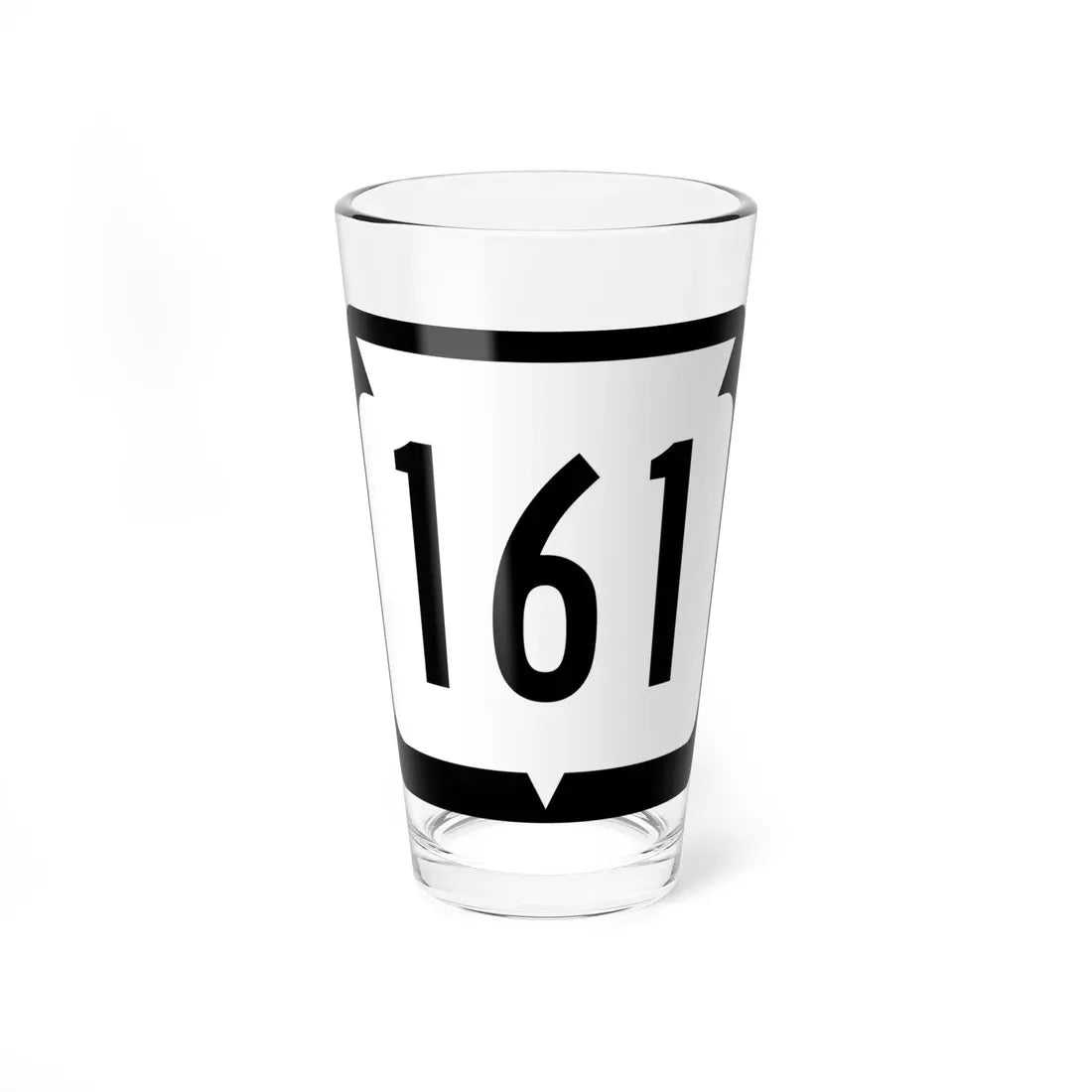 WIS 161 (Wisconsin) (Road Sign) Pint Glass 16oz 16oz - Go Mug Yourself