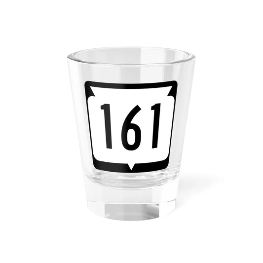 WIS 161 (Wisconsin) (Road Sign) Shot Glass 1.5oz 1.5oz - Go Mug Yourself