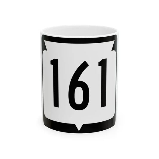 WIS 161 (Wisconsin) (Road Sign) White Coffee Mug 11oz - Go Mug Yourself