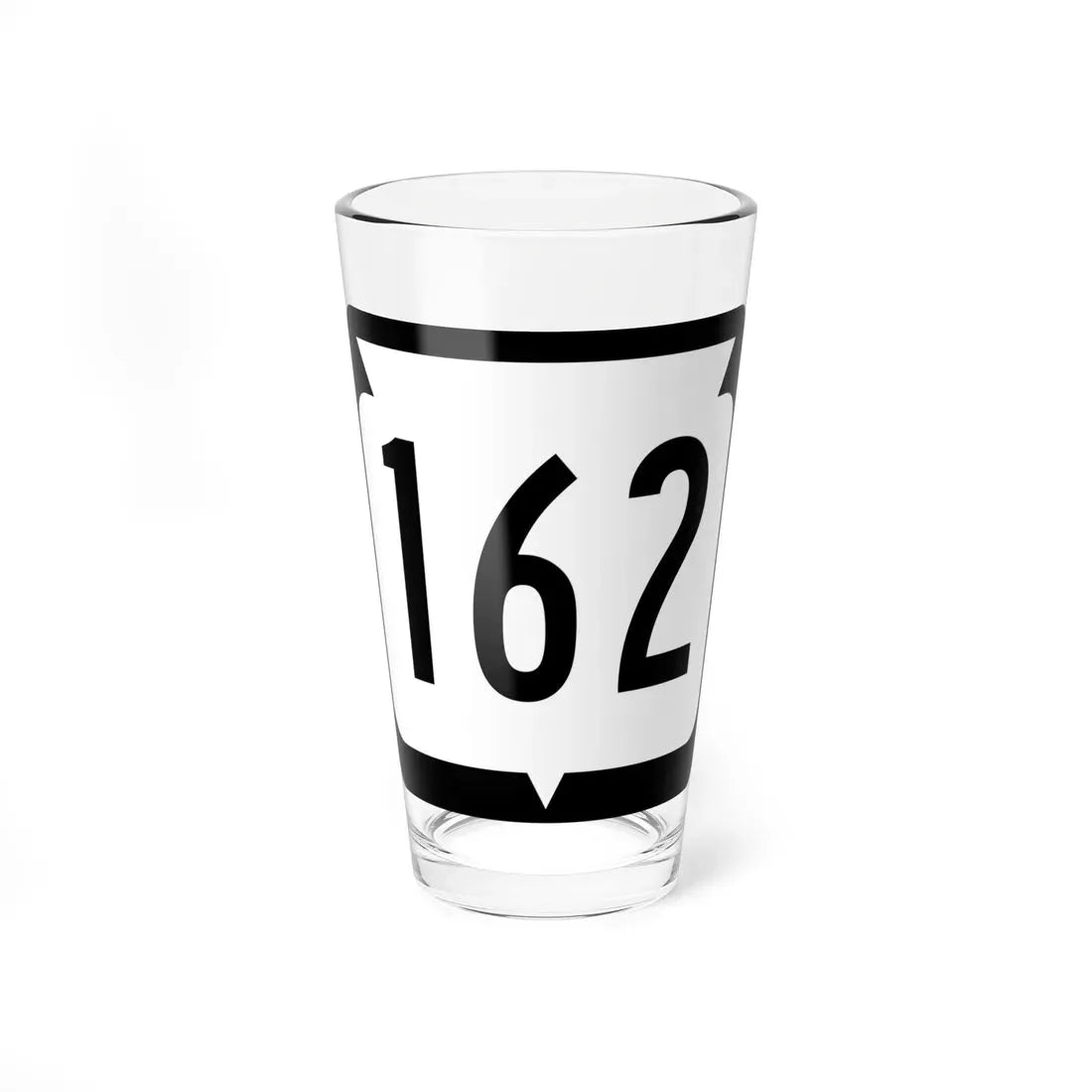 WIS 162 (Wisconsin) (Road Sign) Pint Glass 16oz 16oz - Go Mug Yourself