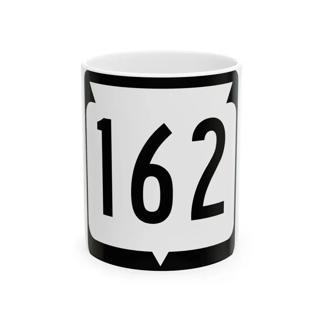 WIS 162 (Wisconsin) (Road Sign) White Coffee Mug 11oz - Go Mug Yourself