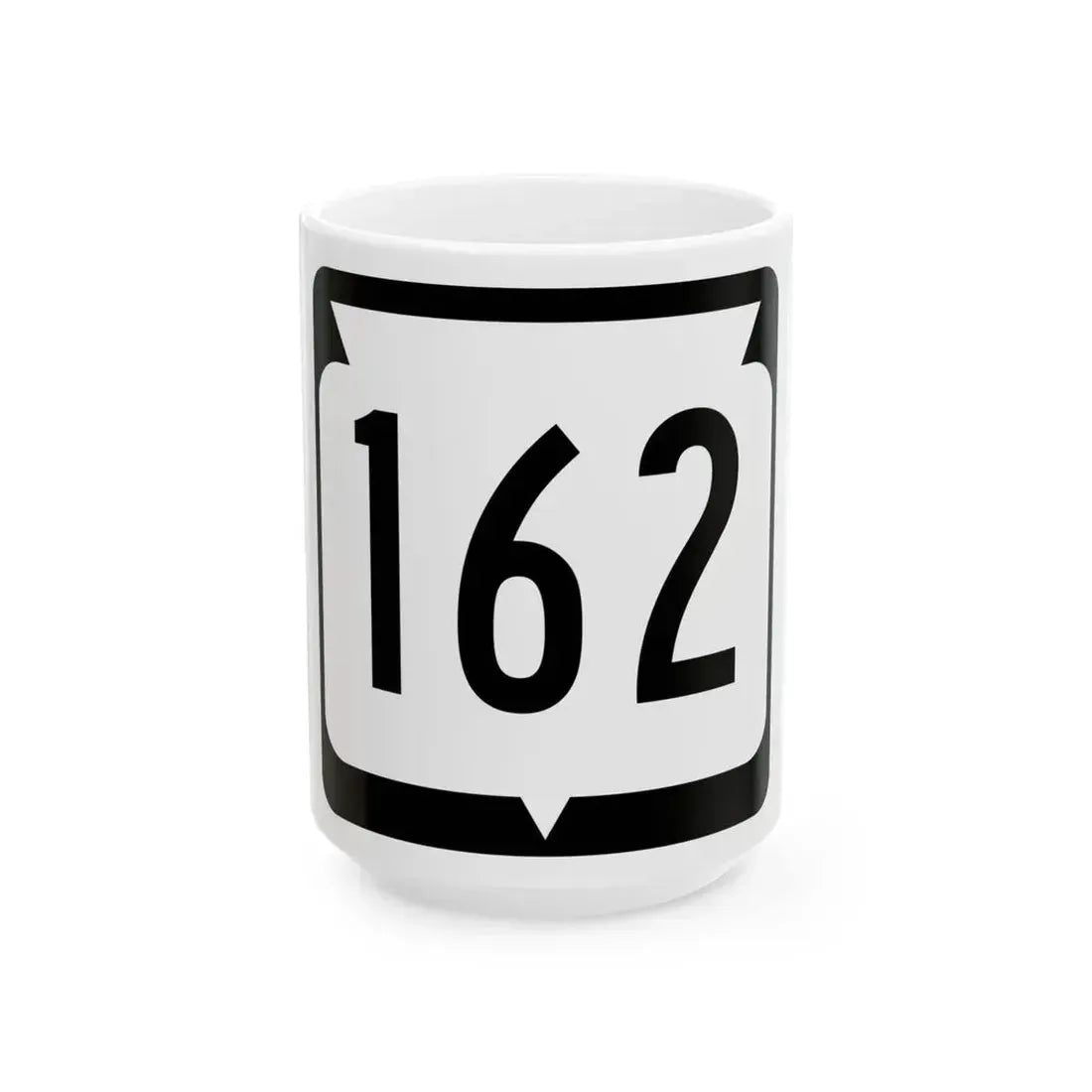 WIS 162 (Wisconsin) (Road Sign) White Coffee Mug 15oz - Go Mug Yourself