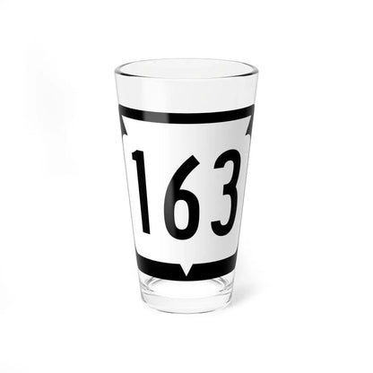 WIS 163 (Wisconsin) (Road Sign) Pint Glass 16oz 16oz - Go Mug Yourself