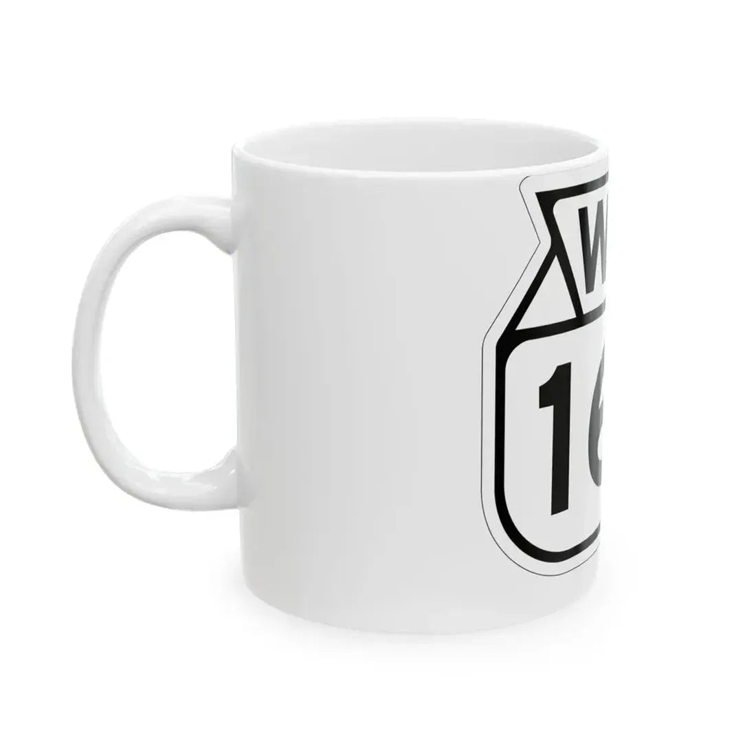 WIS 165 1949 (Wisconsin) (Road Sign) White Coffee Mug - Go Mug Yourself