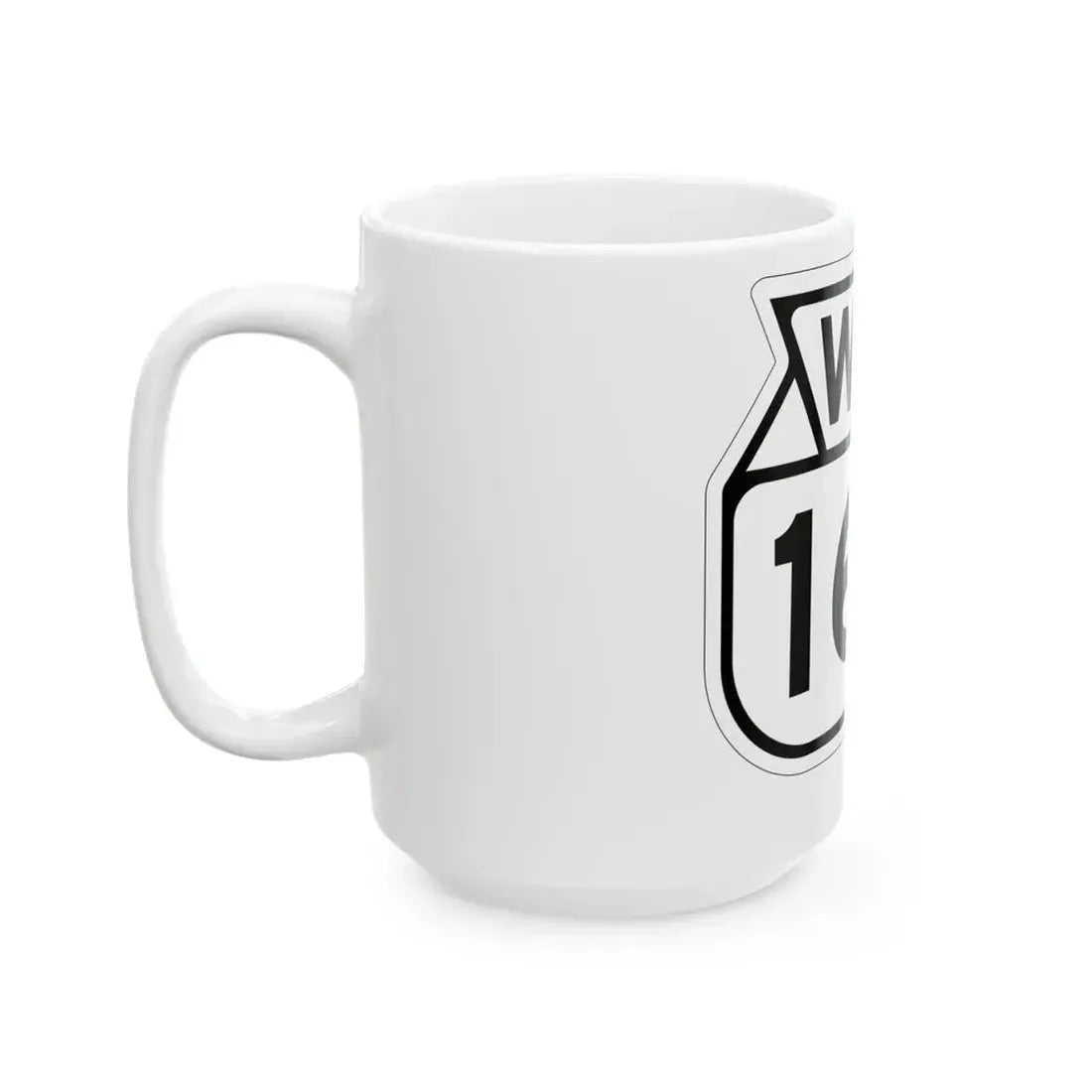 WIS 165 1949 (Wisconsin) (Road Sign) White Coffee Mug - Go Mug Yourself