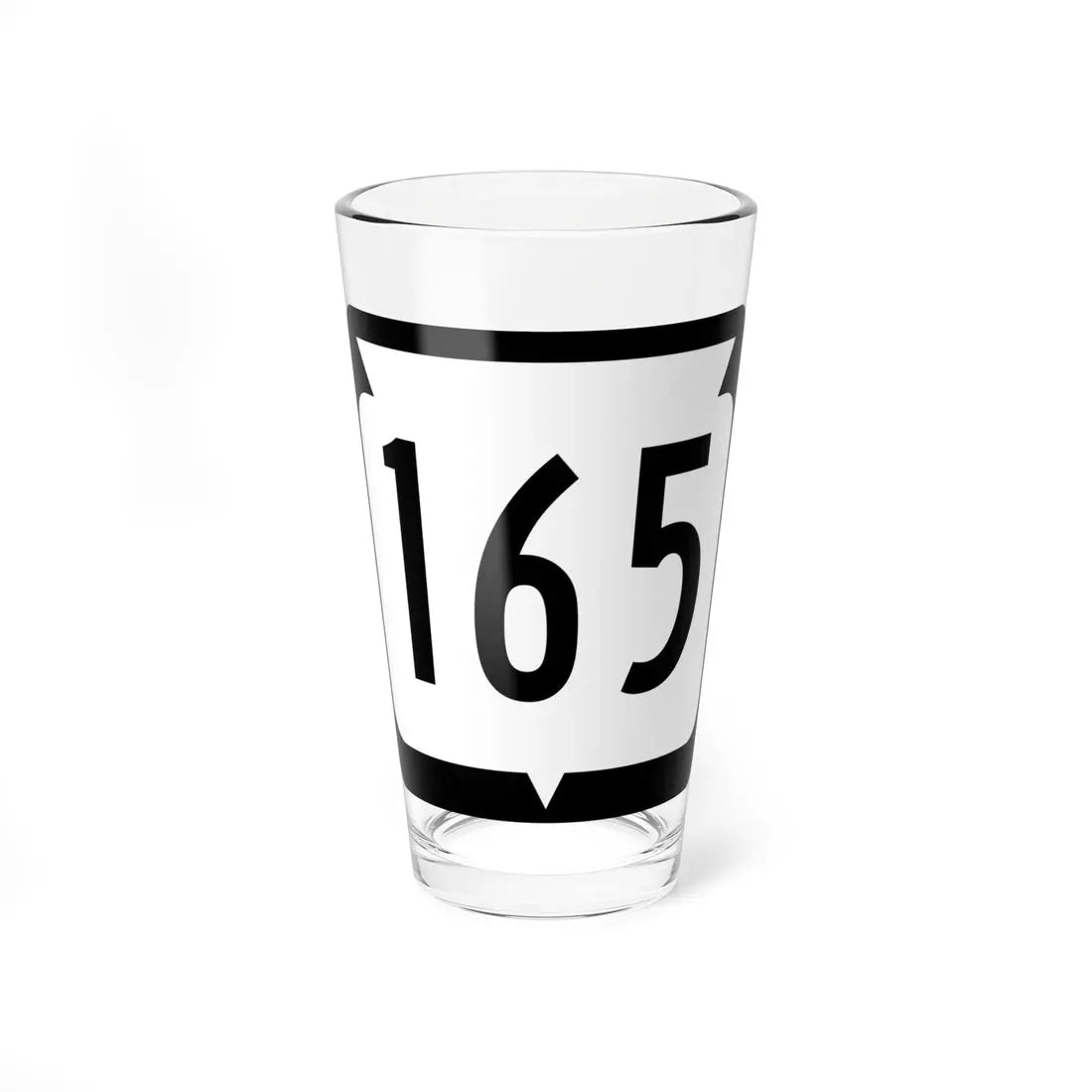 WIS 165 (Wisconsin) (Road Sign) Pint Glass 16oz 16oz - Go Mug Yourself