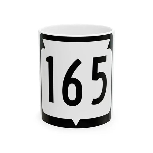 WIS 165 (Wisconsin) (Road Sign) White Coffee Mug 11oz - Go Mug Yourself