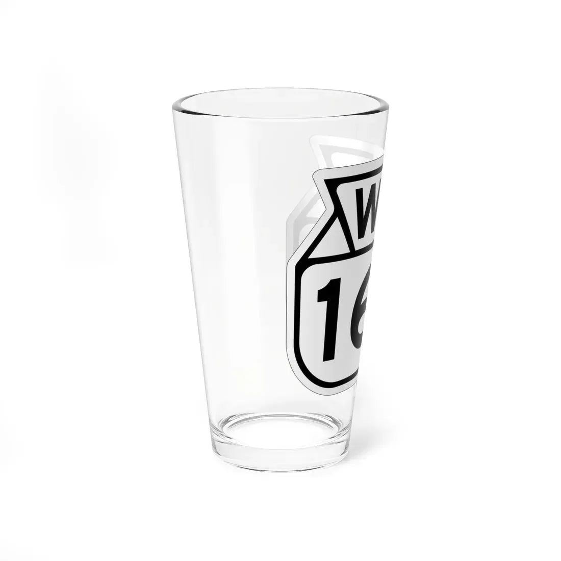 WIS 166 1949 (Wisconsin) (Road Sign) Pint Glass 16oz - Go Mug Yourself