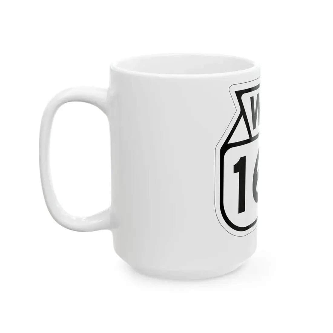 WIS 166 1949 (Wisconsin) (Road Sign) White Coffee Mug - Go Mug Yourself