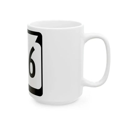 WIS 166 (Wisconsin) (Road Sign) White Coffee Mug - Go Mug Yourself