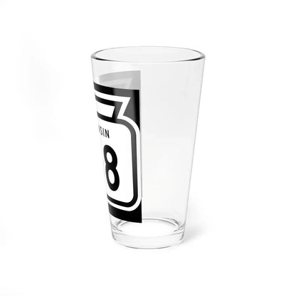 WIS 168 1958 (Wisconsin) (Road Sign) Pint Glass 16oz - Go Mug Yourself