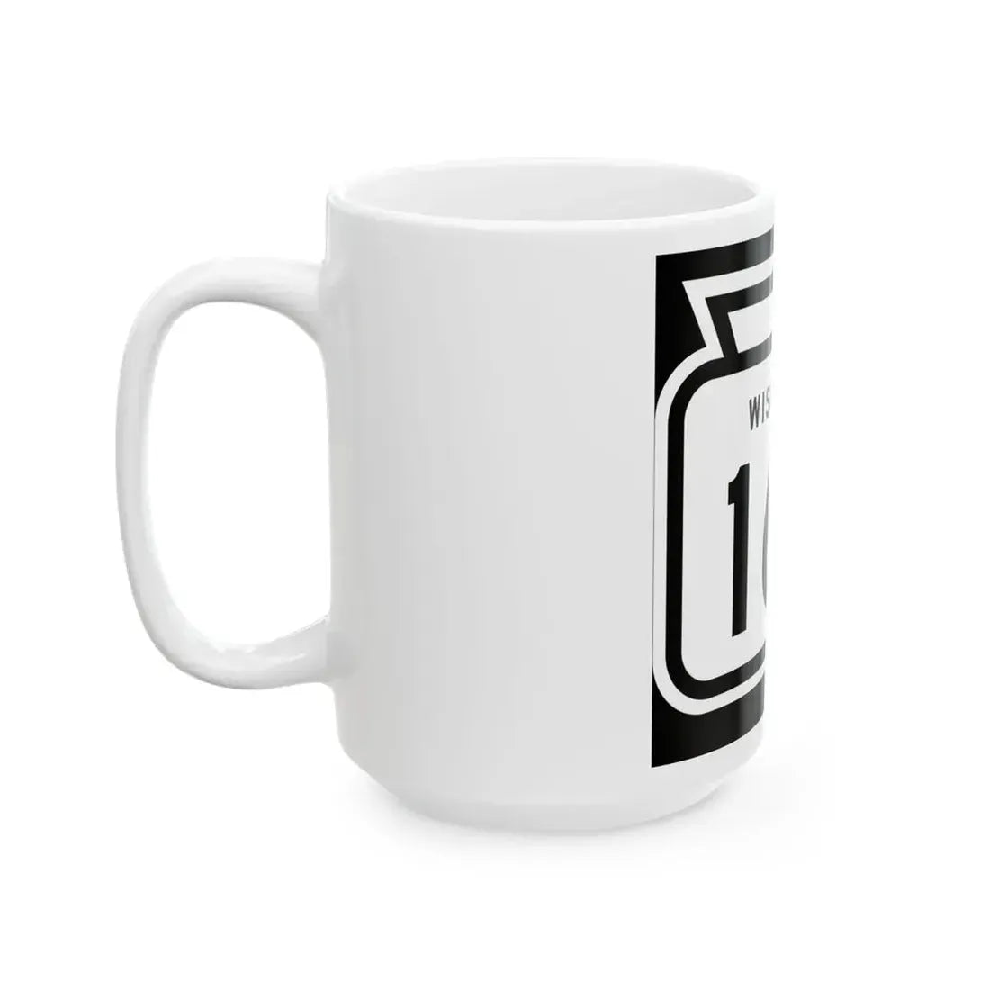 WIS 168 1958 (Wisconsin) (Road Sign) White Coffee Mug - Go Mug Yourself