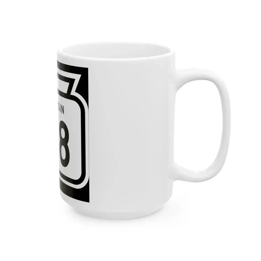 WIS 168 1958 (Wisconsin) (Road Sign) White Coffee Mug - Go Mug Yourself