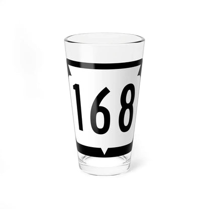 WIS 168 (Wisconsin) (Road Sign) Pint Glass 16oz 16oz - Go Mug Yourself