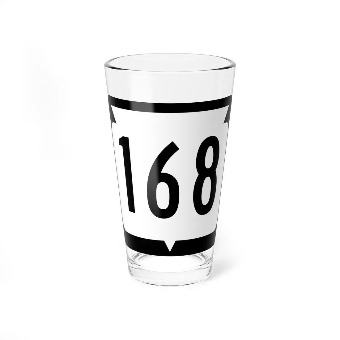WIS 168 (Wisconsin) (Road Sign) Pint Glss 16oz 16oz - Go Mug Yourself