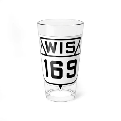 WIS 169 1938 (Wisconsin) (Road Sign) Pint Glass 16oz 16oz - Go Mug Yourself