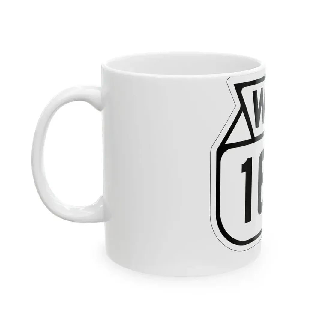WIS 169 1938 (Wisconsin) (Road Sign) White Coffee Mug - Go Mug Yourself