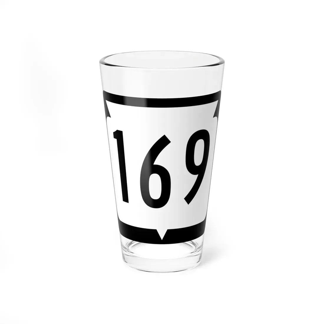 WIS 169 (Wisconsin) (Road Sign) Pint Glass 16oz 16oz - Go Mug Yourself