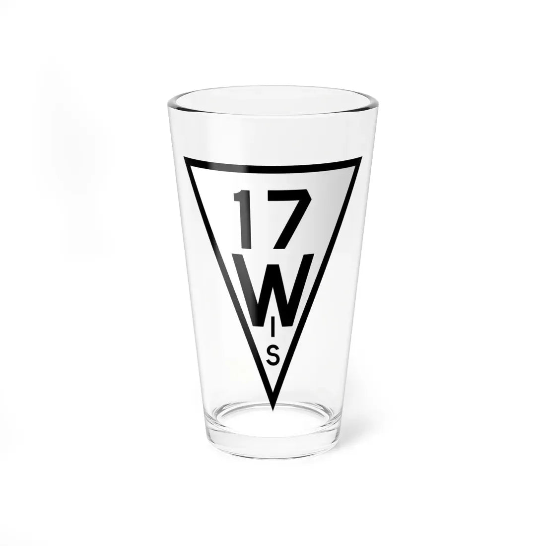 WIS 17 1927 (Wisconsin) (Road Sign) Pint Glass 16oz 16oz - Go Mug Yourself