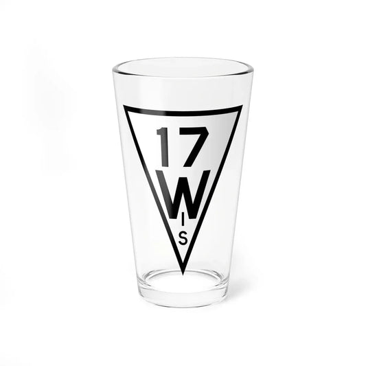 WIS 17 1927 (Wisconsin) (Road Sign) Pint Glass 16oz 16oz - Go Mug Yourself