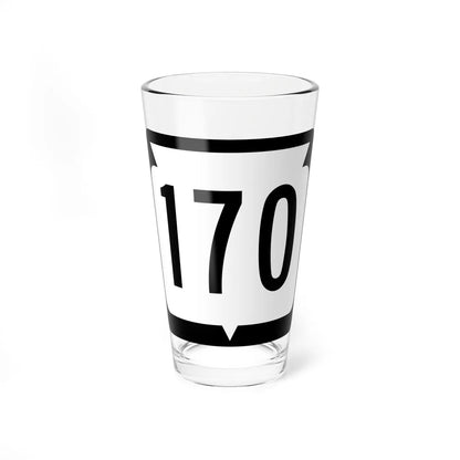 WIS 170 (Wisconsin) (Road Sign) Pint Glss 16oz 16oz - Go Mug Yourself
