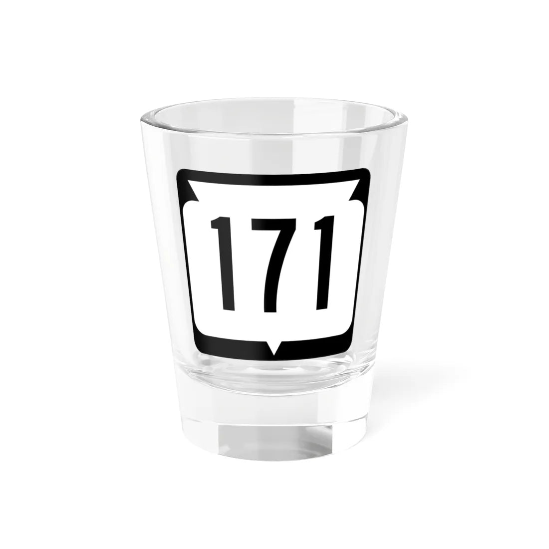 WIS 171 (Wisconsin) (Road Sign) Shot Glass 1.5oz - Go Mug Yourself