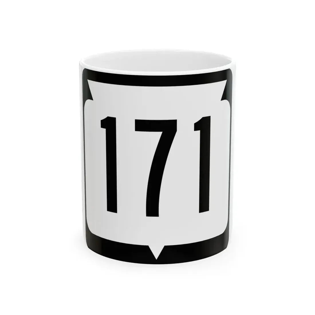 WIS 171 (Wisconsin) (Road Sign) White Coffee Mug 11oz - Go Mug Yourself