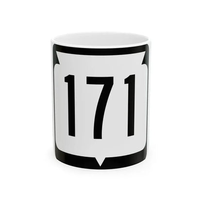 WIS 171 (Wisconsin) (Road Sign) White Coffee Mug 11oz - Go Mug Yourself